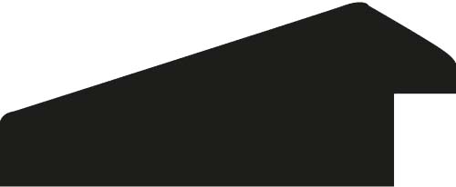 Cadre bois profil cocotte largeur 5.1cm couleur noir satiné - 30x90