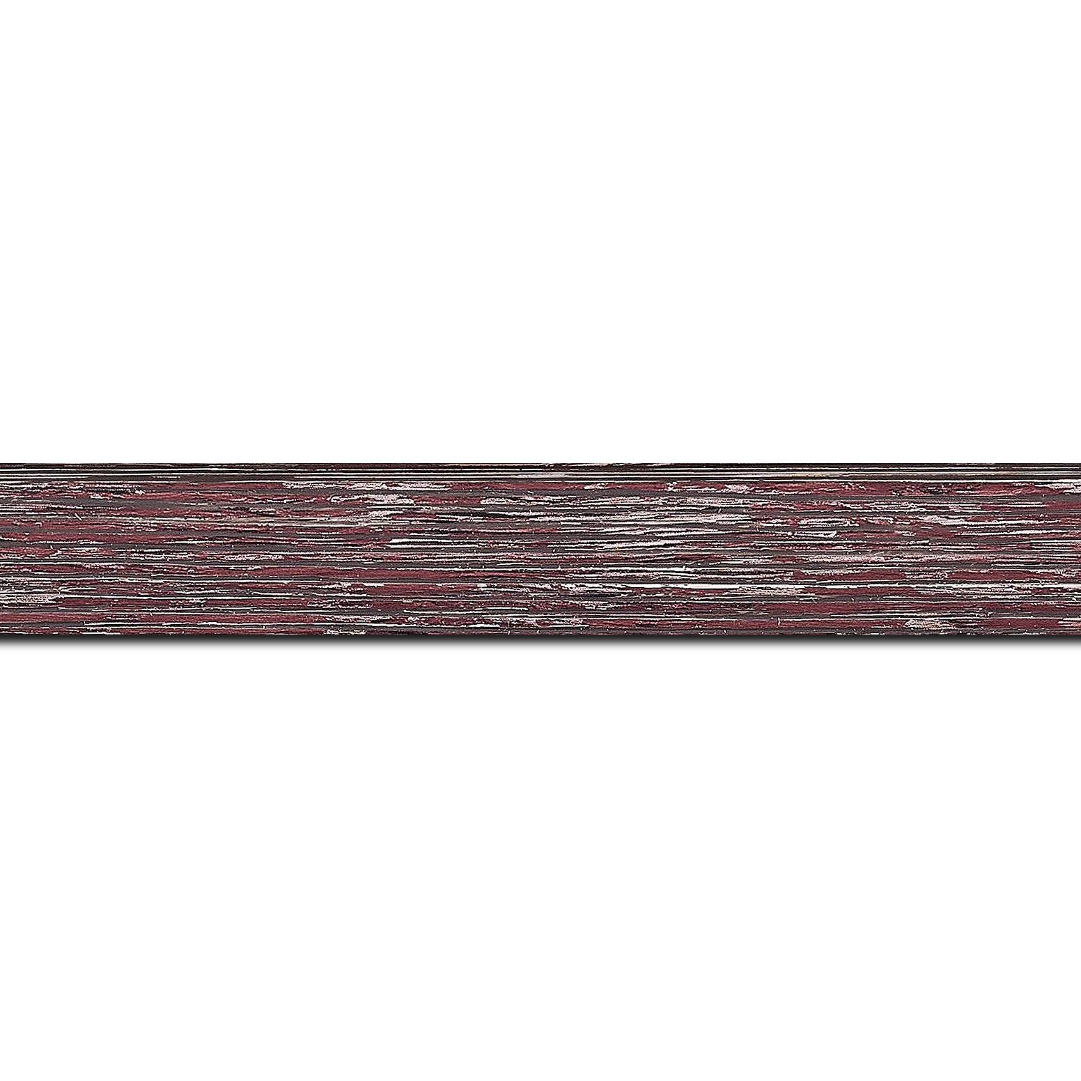 Cadre  bois bordeaux rouge — 30 x 30