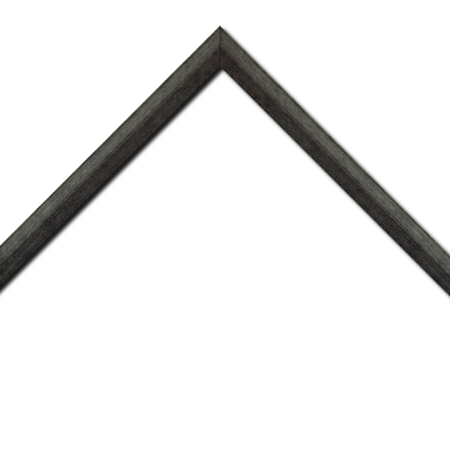 Cadre  bois noir gris — 40 x 40