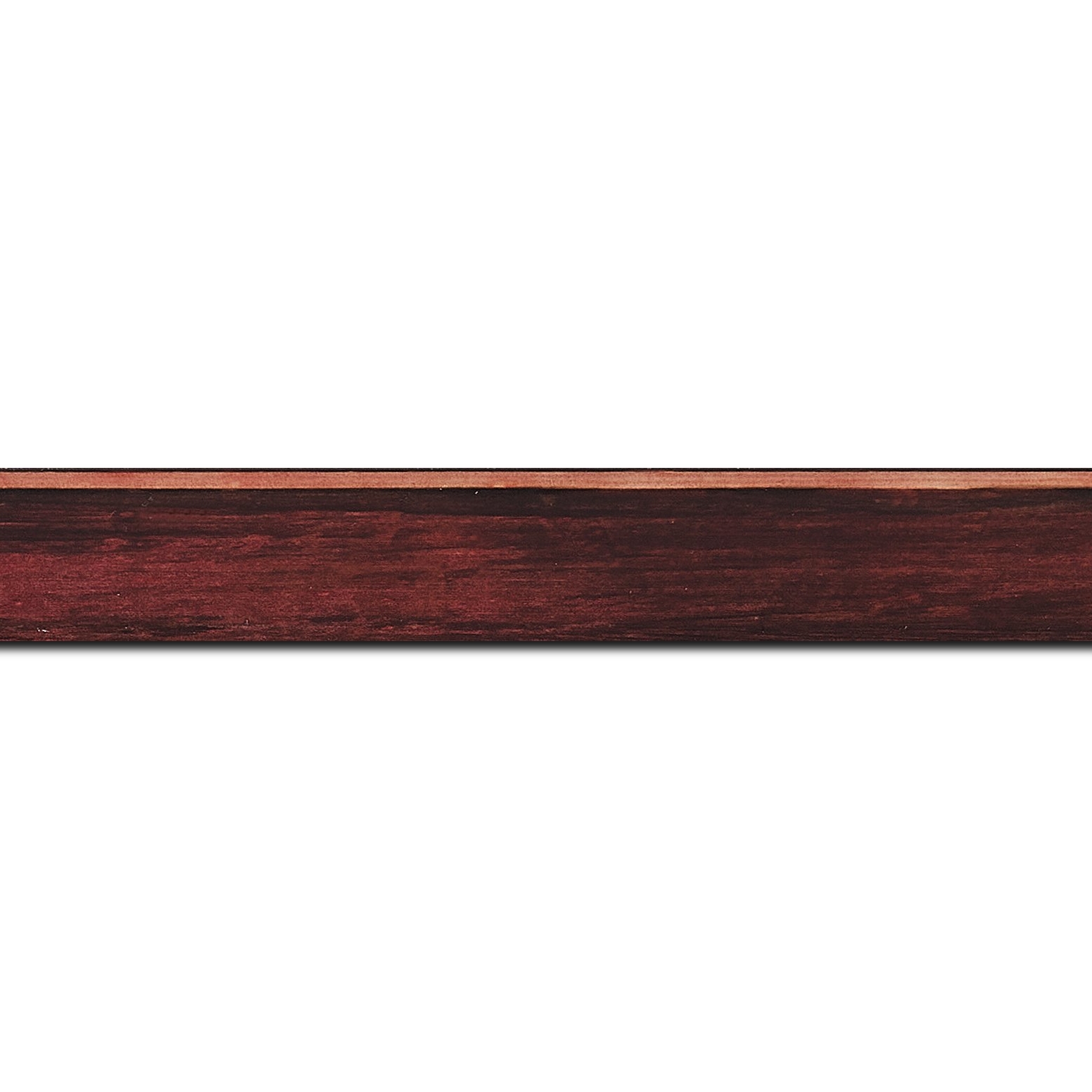 Cadre  bois bordeaux — 61 x 50