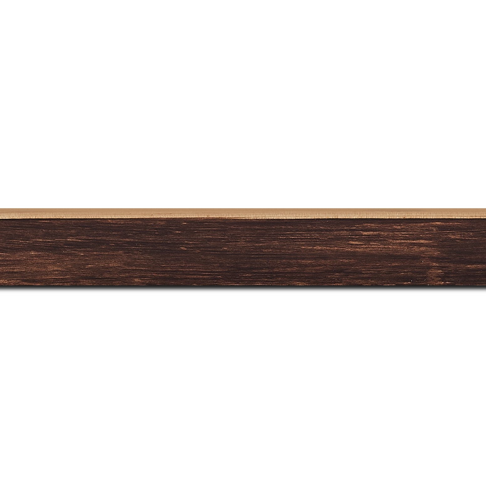 Cadre  bois marron tons bois — 61 x 50
