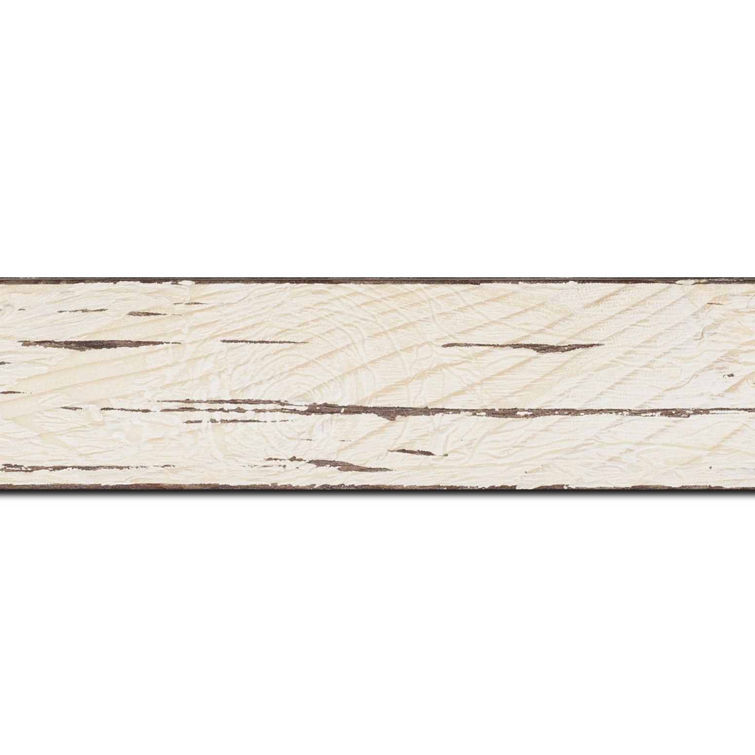 Cadre  bois blanchie — 34 x 46