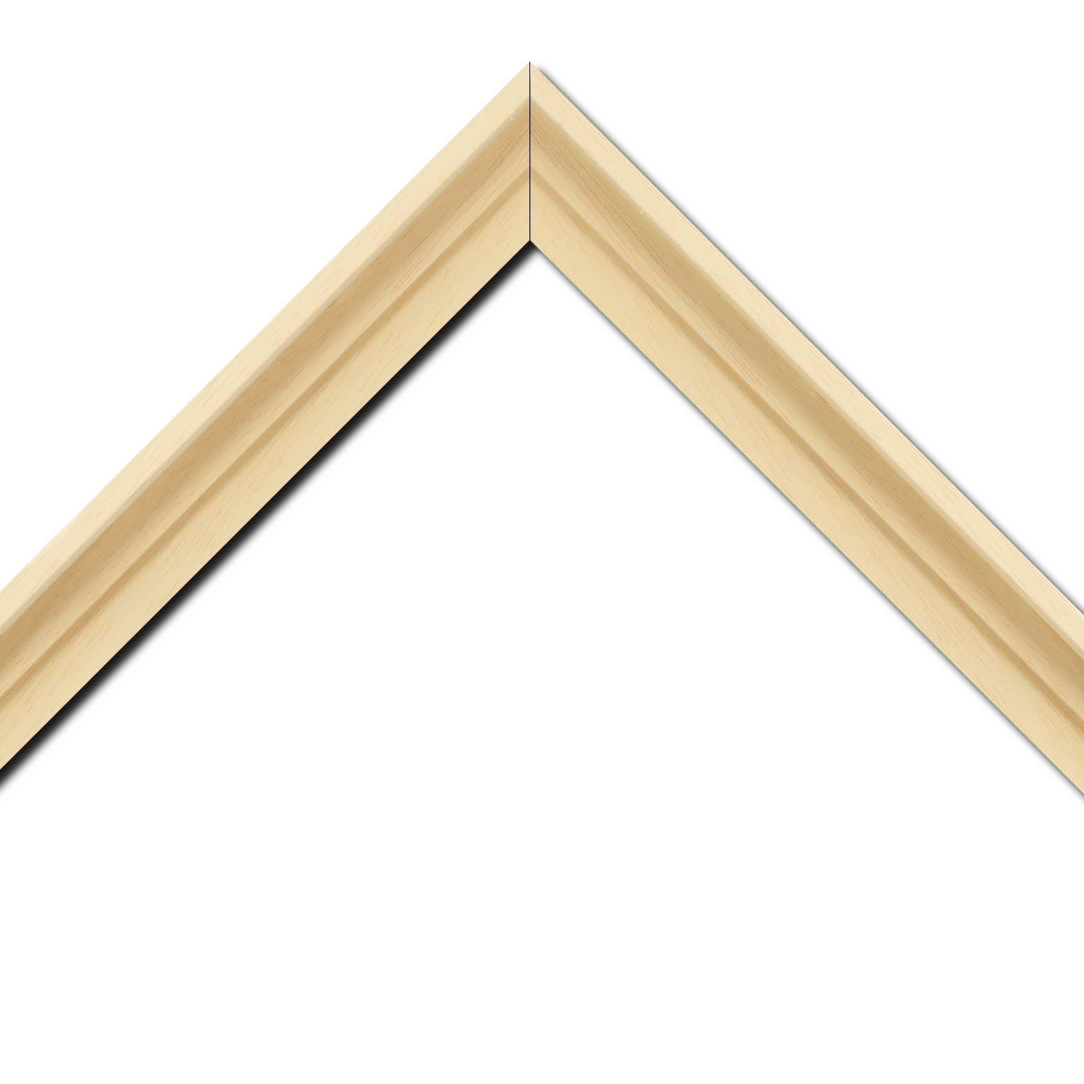 Baguette bois caisse américaine profil escalier largeur 4.4cm naturel (spécialement conçu pour les châssis d'une épaisseur jusqu’à 2.5cm ) sans vernis,peut être peint...