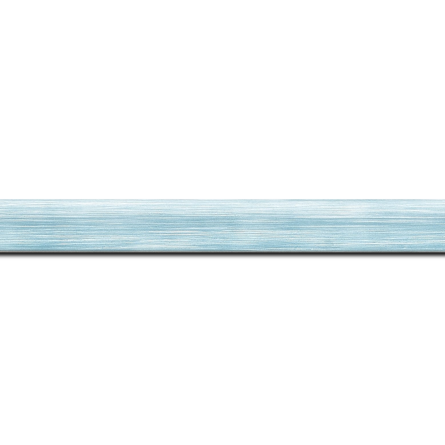 Cadre  bois bleu — 33 x 19