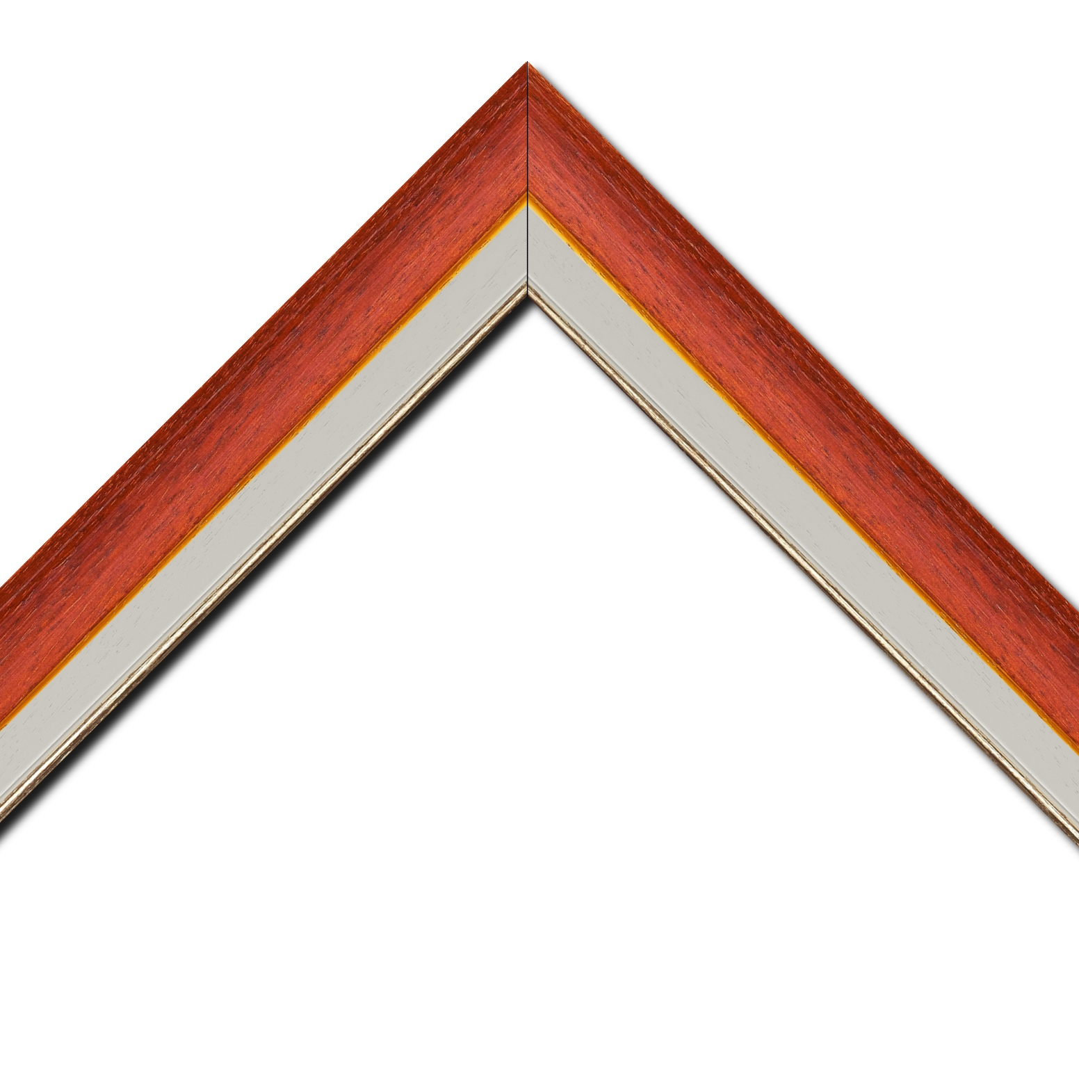 Cadre  bois rouge — 46 x 33