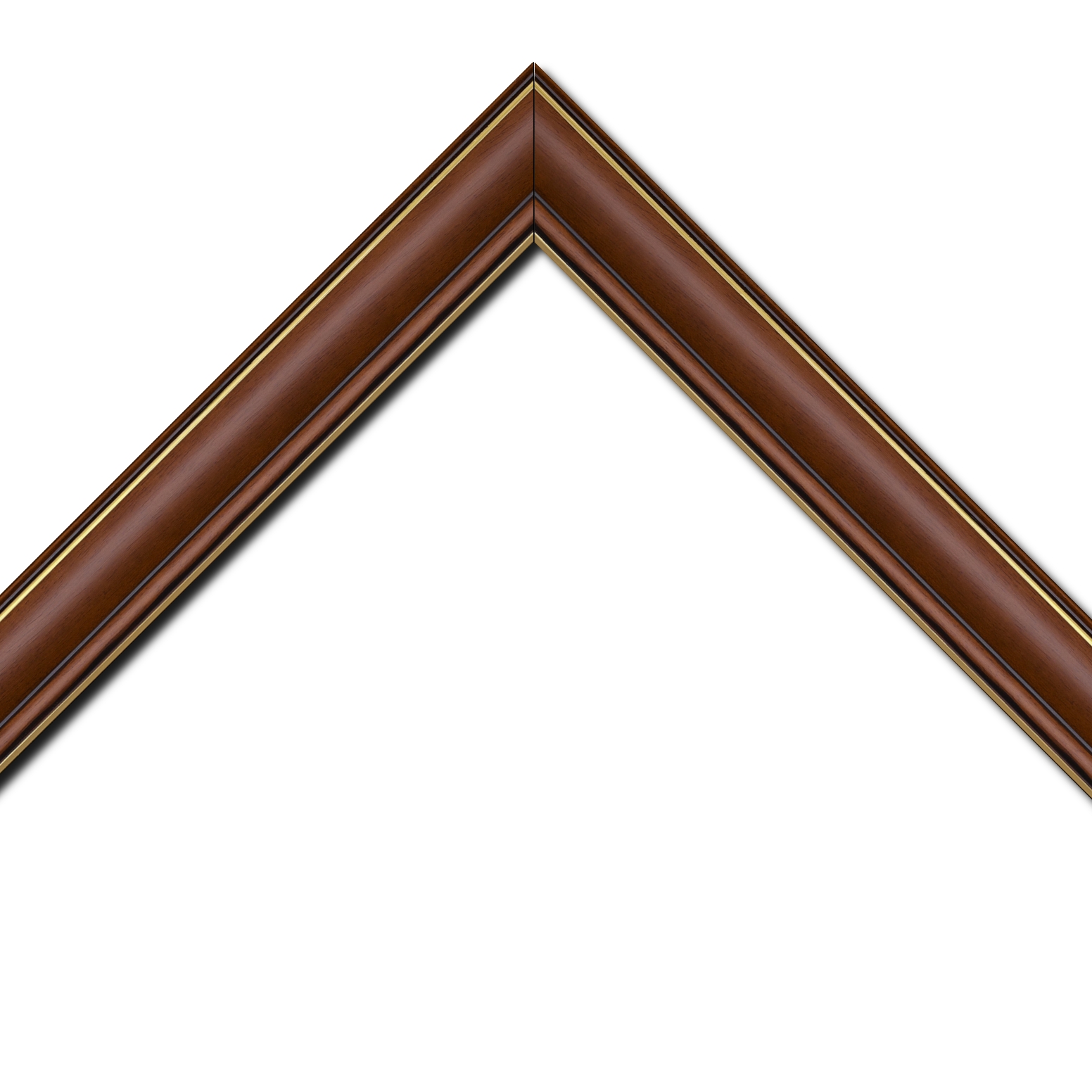 Cadre  bois marron tons bois — 73 x 54