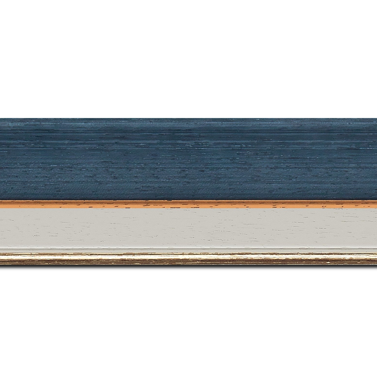 Cadre  bois bleu — 100 x 65