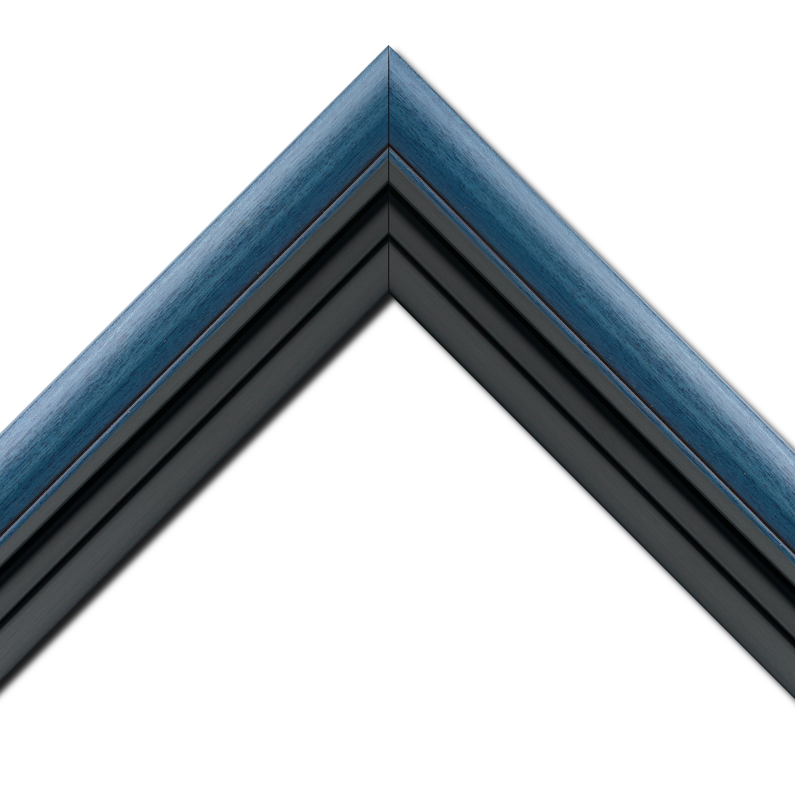 Caisse américaine pour peintures  americaine bois noir bleu — 34 x 46