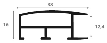 Cadre aluminium profil méplat largeur 3.8cm couleur noir mat,mise en place du sujet rapide et simple: il faut enlever les ressorts qui permet de pousser le sujet vers l'avant du cadre et ensuite à l'aide d'un tournevis plat dévisser un coté du cadre tenu par deux équerres à vis à chaque angle afin de pouvoir glisser le sujet dans celui-ci et ensuite revisser le coté (encadrement livré monté prêt à l'emploi) - 33x95