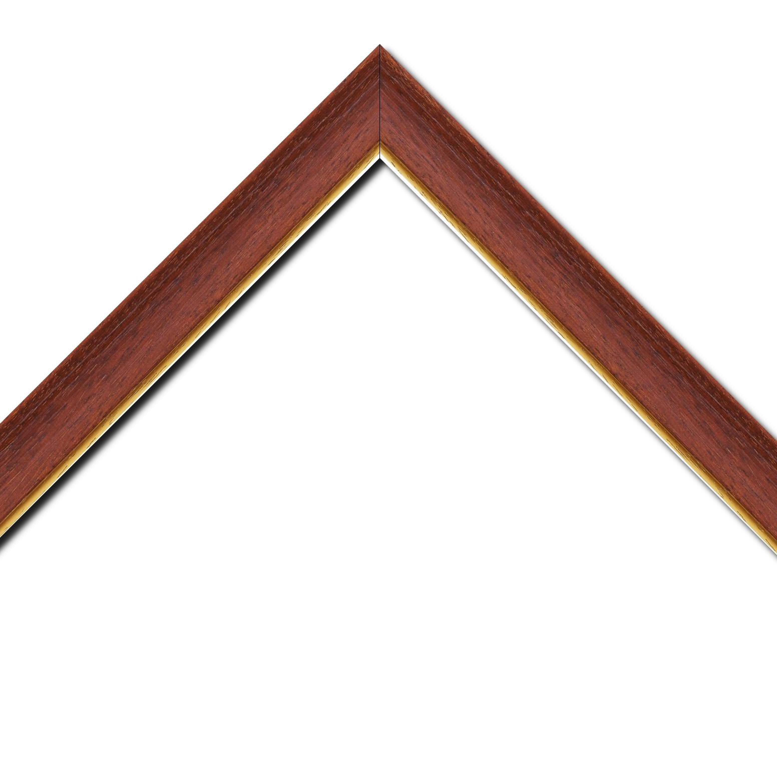 Cadre  bois marron tons bois — 65 x 50