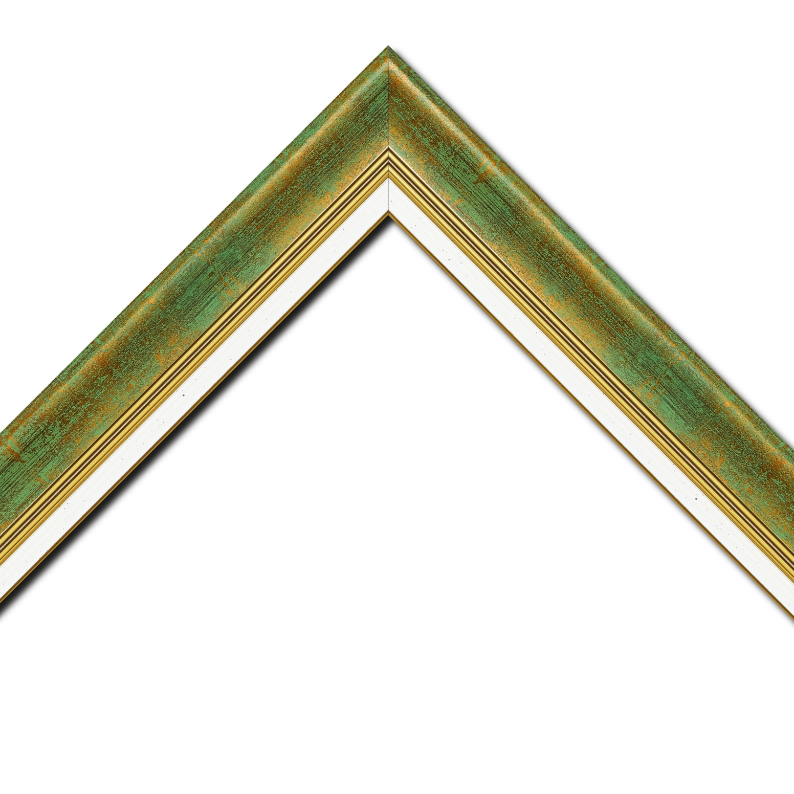 Cadre  bois vert — 116 x 81