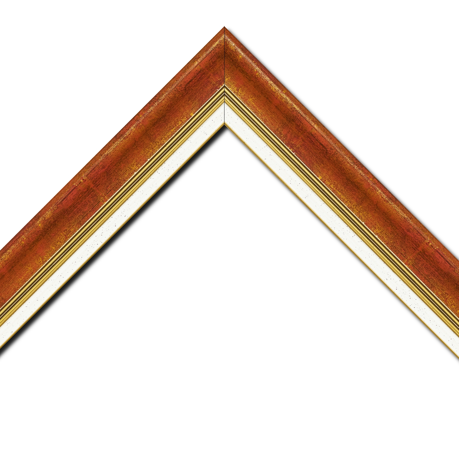 Cadre  bois bordeaux — 61 x 38