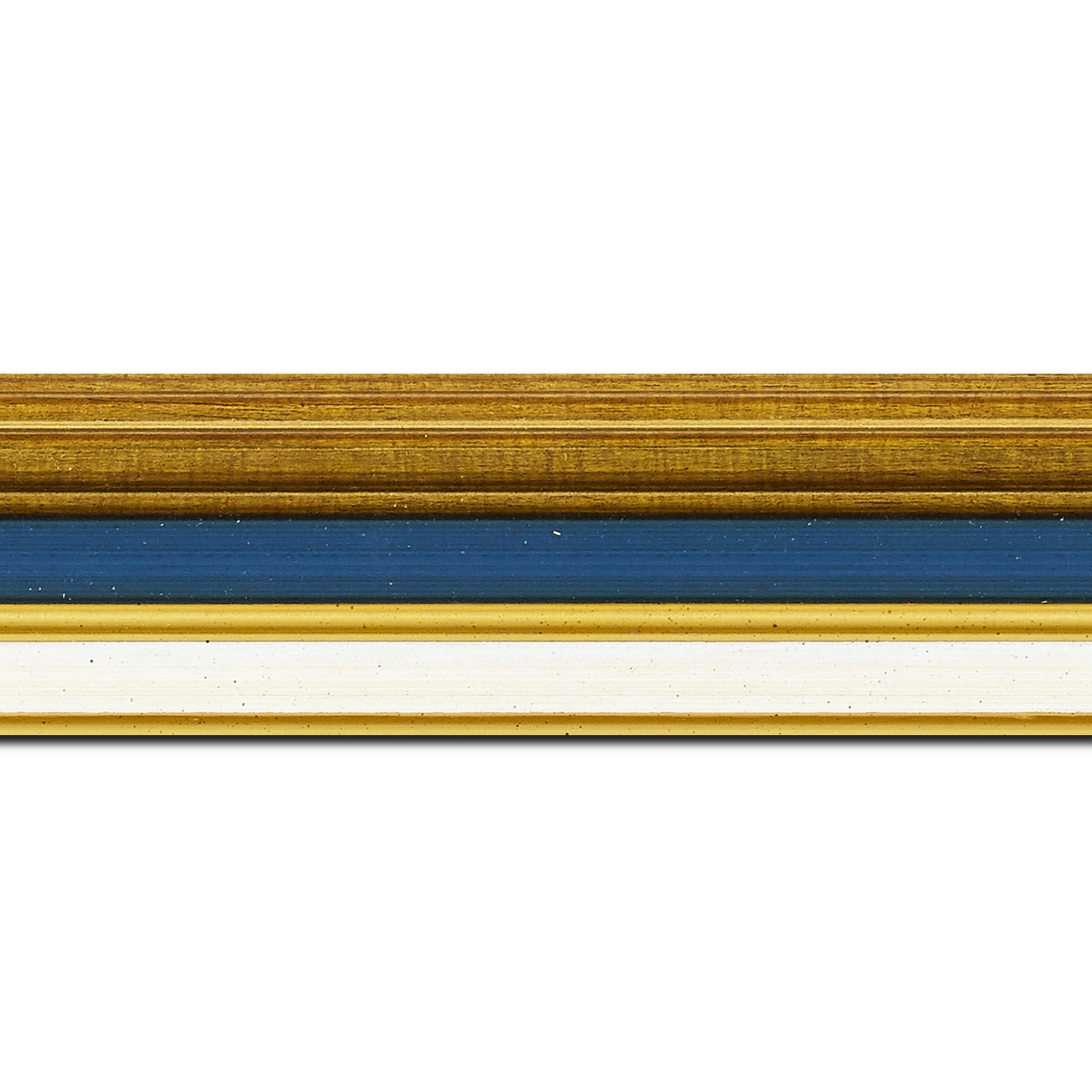 Cadre  pour peinture pour peinture bois or bleu — 27 x 19