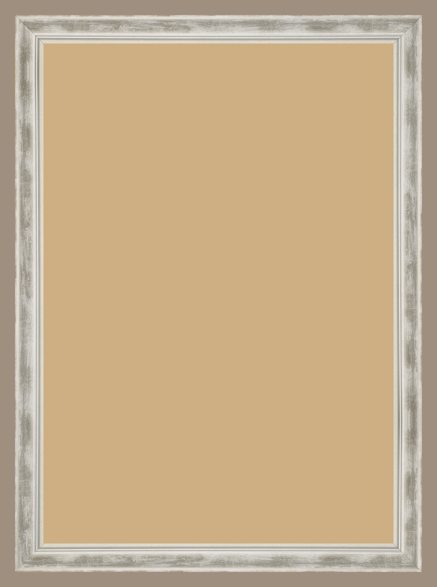 Cadre blanc, 70 x 100 cm - Cadre en bois blanc 