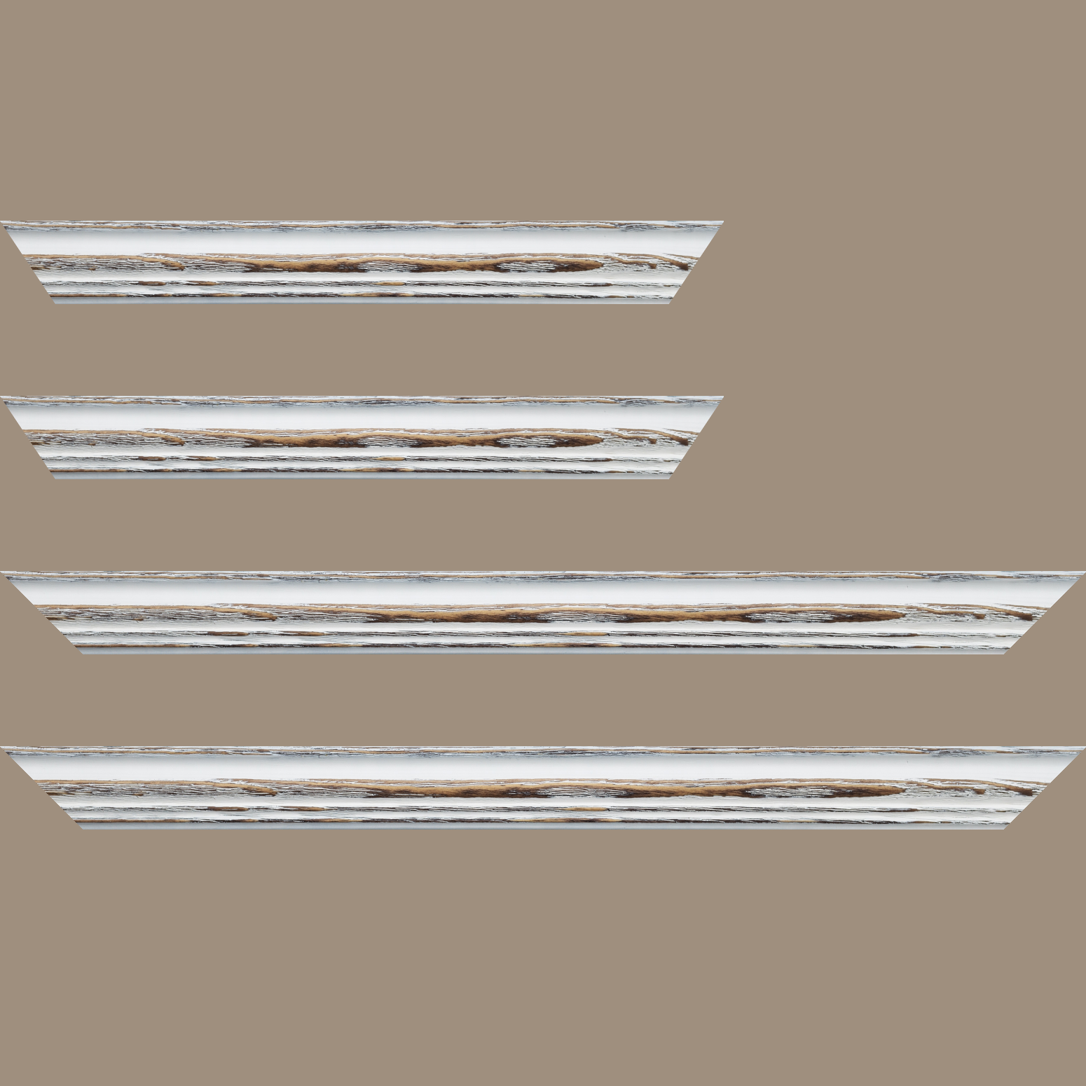 Baguette bois sapin largeur 3.9cm couleur blanchie réessuyée - 84.1x118.9