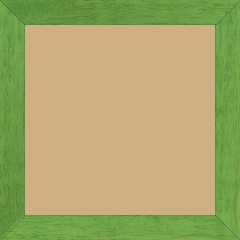 Cadre bois profil plat largeur 2.5cm couleur vert menthe satiné