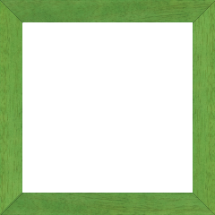 Cadre bois profil plat largeur 2.5cm couleur vert menthe satiné - 65x54