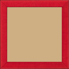 Cadre bois profil plat largeur 2.5cm couleur rouge satiné