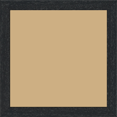 Cadre bois profil plat largeur 2cm hauteur 3.3cm couleur noir satiné (aussi appelé cache clou) - 24x36