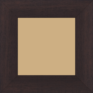 Cadre bois profil plat largeur 5.9cm couleur marron foncé satiné - 50x75