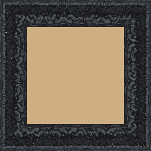 Cadre bois profil incurvé largeur 5.3cm couleur noir laqué style baroque