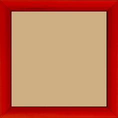 Cadre bois profil méplat largeur 2.3cm couleur rouge laqué - 50x75