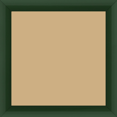 Cadre bois profil méplat largeur 2.3cm couleur vert anglais laqué - 25x25