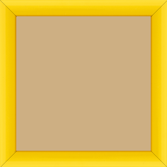 Cadre bois profil méplat largeur 2.3cm couleur jaune laqué - 20x60