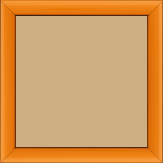 Cadre bois profil méplat largeur 2.3cm couleur orange laqué - 42x59.4