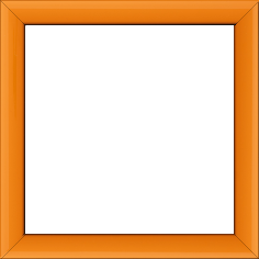 Cadre bois profil méplat largeur 2.3cm couleur orange laqué - 59.4x84.1