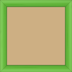 Cadre bois profil méplat largeur 2.3cm couleur vert tonique laqué - 34x46