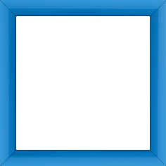 Cadre bois profil méplat largeur 2.3cm couleur bleu clair laqué - 65x54