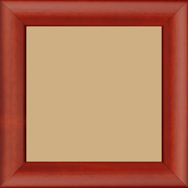 Cadre bois profil méplat largeur 3.7cm couleur rouge cerise satiné effet cube - 50x100