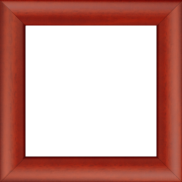 Cadre bois profil méplat largeur 3.7cm couleur rouge cerise satiné effet cube - 25x25