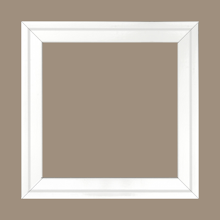 Cadre bois profil plat escalier largeur 3cm couleur blanc laqué - 29.7x42