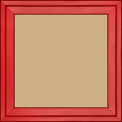 Cadre bois profil plat escalier largeur 3cm couleur rouge ferrari laqué - 34x46