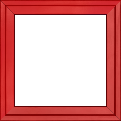 Cadre bois profil plat escalier largeur 3cm couleur rouge ferrari laqué - 28x34