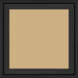 Cadre bois profil plat escalier largeur 3cm couleur noir laqué - 28x34