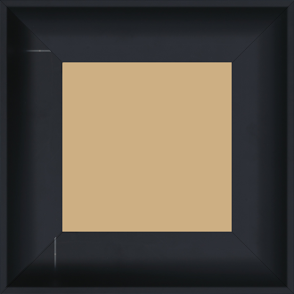 Cadre bois profil incurvé largeur 7cm couleur noir satiné - 84.1x118.9