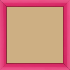 Cadre bois profil méplat largeur 2.3cm couleur rose tonique laqué - 73x50