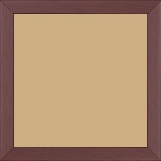Cadre bois profil plat effet cube largeur 2cm couleur ton bois bordeaux