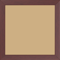 Cadre bois profil plat effet cube largeur 2cm couleur ton bois bordeaux - 42x59.4