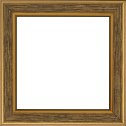 Cadre bois profil plat largeur 3.5cm couleur or fond noir filet or - 42x59.4