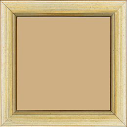 Cadre bois profil plat largeur 3.5cm couleur argent chaud filet argent - 25x25