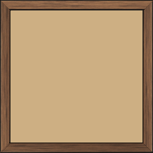 Cadre bois profil plat largeur 1.5cm couleur cuivre foncé - 40x50