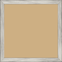Cadre bois profil plat largeur 1.5cm couleur argent - 40x40