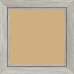 Cadre bois profil plat largeur 3.3cm couleur argent  filet argent - 92x60