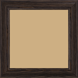 Cadre bois profil inversé largeur 3.2cm sur pin teinté wengué - 15x21