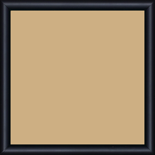 Cadre bois profil demi rond largeur 1.5cm couleur noir mat - 25x25