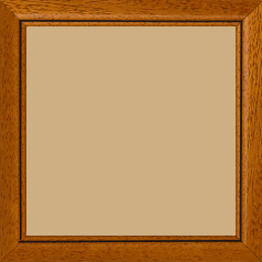 Cadre bois profil bombé largeur 2.4cm couleur marron ton bois satiné filet noir